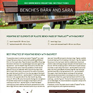 MOUNTING INSTRUCTIONS FOR BÁRA AND SÁRA BENCHES